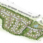 Outline plan for 70 home development